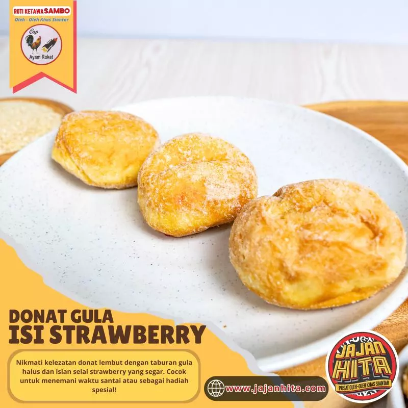 Donut Gula isi STRAWBERRY