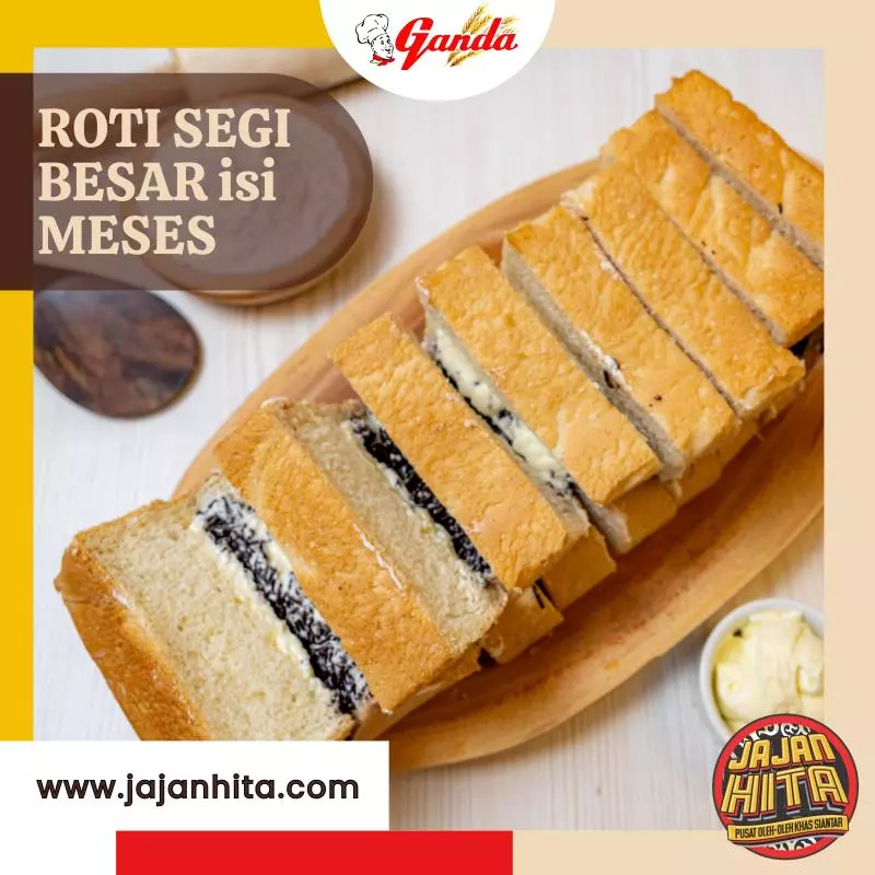 Roti Segi Besar isi MESES