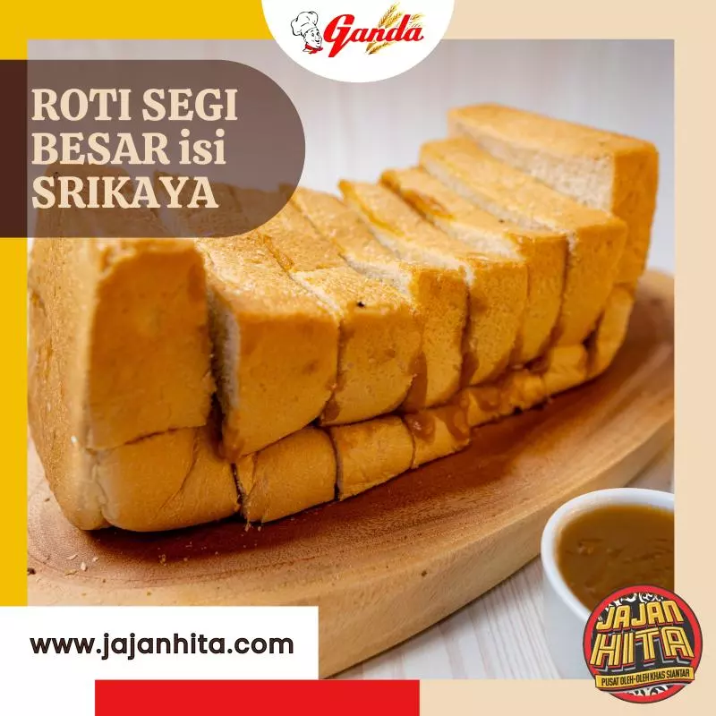 Roti Segi Besar isi SRIKAYA